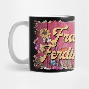 Classic Ferdinand Personalized Flowers Proud Name Mug